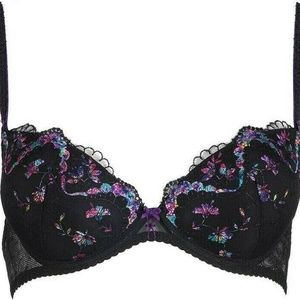 AUBADE Femme Romantique push-up embroidered bra 32C